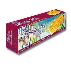 daddy ken puff pastry with sugar long or heart shape packing