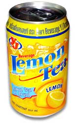 Lemon Tea Beverage in Can YJ Brand
