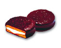 choco pie pie with marshmallo cream coated with chocolate